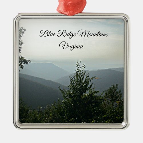 Blue Ridge Mountains Virginia Metal Ornament