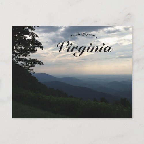 Blue Ridge Mountains Virginia Postcard