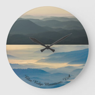 Blue Ridge Mountains Virginia Wall Clock