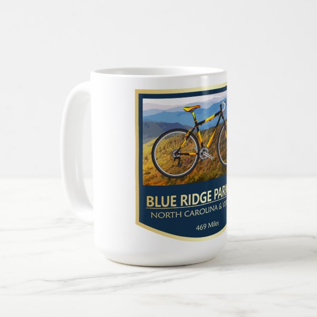 Blue Ridge Parkway (bike2) Coffee Mug (Front Left)