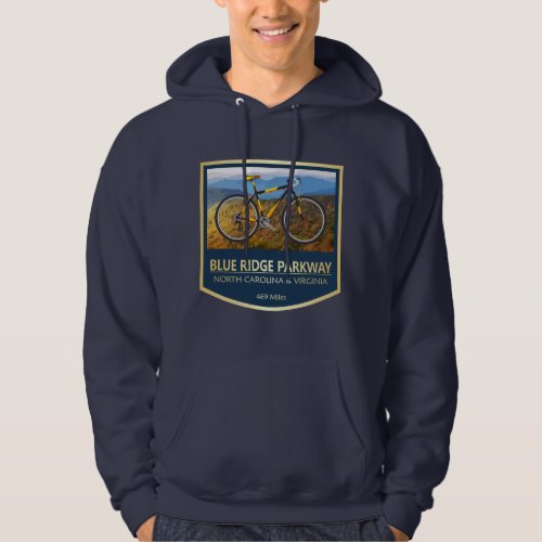 Blue Ridge Parkway bike2 Hoodie