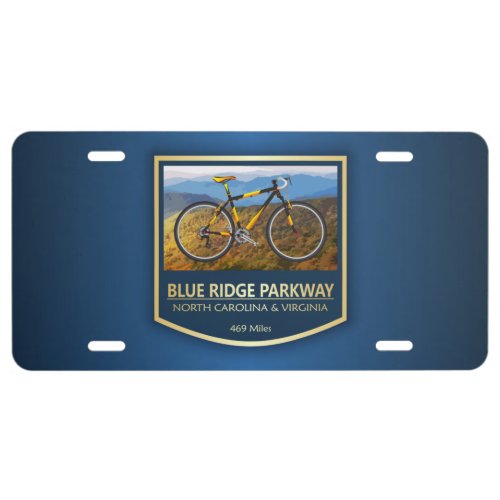 Blue Ridge Parkway bike2 License Plate
