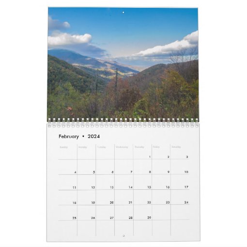 Blue Ridge Parkway Calendar Zazzle