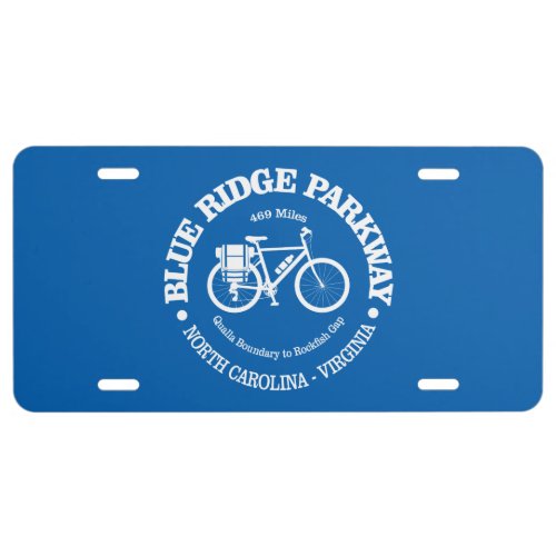 Blue Ridge Parkway cycling License Plate