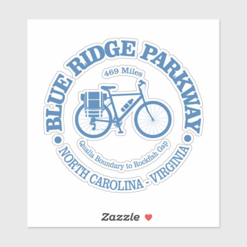 Blue Ridge Parkway cycling Sticker