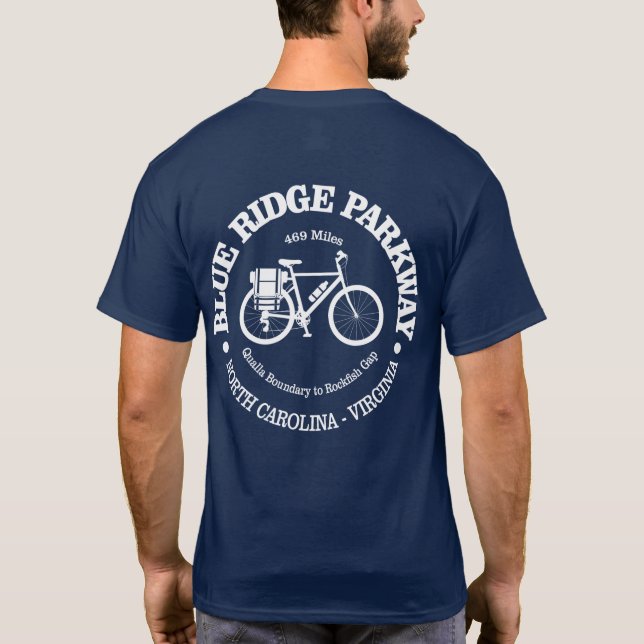 Blue Ridge Parkway (cycling) T-Shirt (Back)