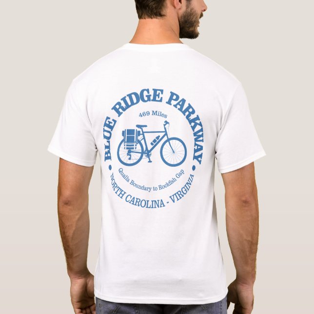 Blue Ridge Parkway (cycling) T-Shirt (Back)