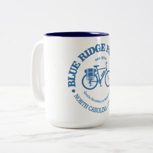 Blue Ridge Parkway (cycling) Two-Tone Coffee Mug