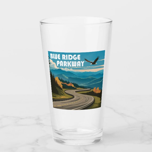 Blue Ridge Parkway Eagle Glass (Front)