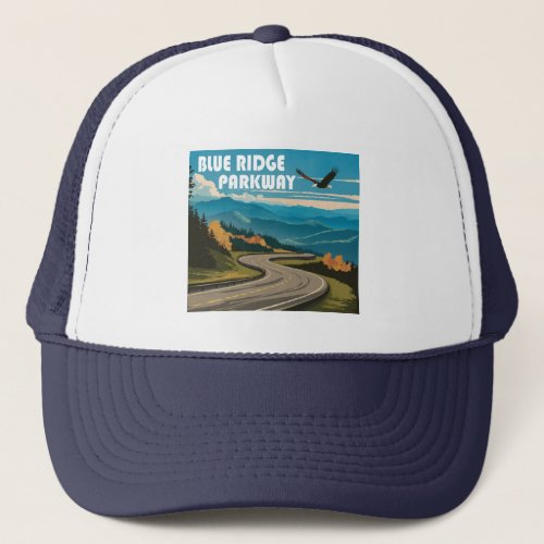 Blue Ridge Parkway Eagle Trucker Hat