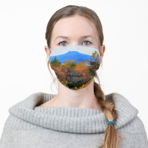 Blue Ridge Parkway Fall Overlook of Pilot Mountain Adult Cloth Face Mask