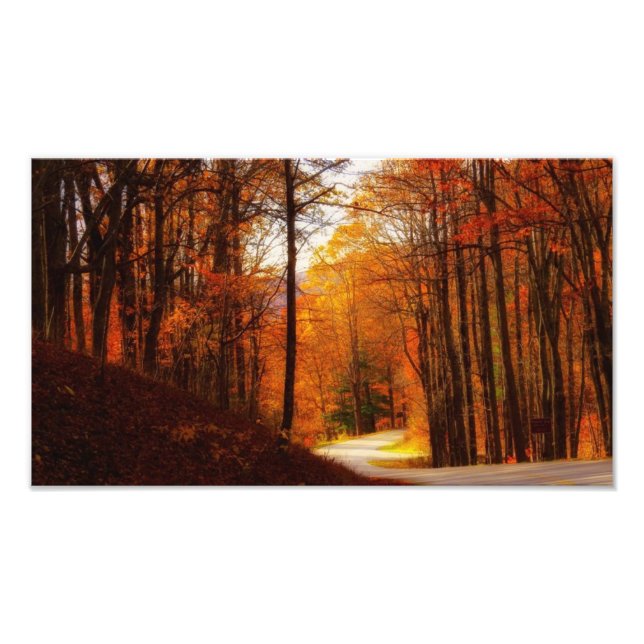 Blue Ridge Parkway Fall Photo Print (Front)