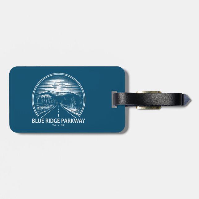 Blue Ridge Parkway Forest Luggage Tag (Back Horizontal)