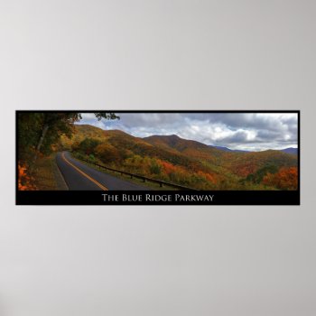 Blue Ridge Parkway In Fall Poster by KevinCarden at Zazzle