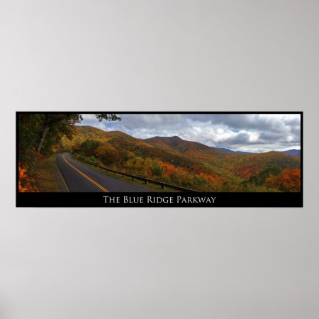 Blue Ridge Parkway In Fall Poster