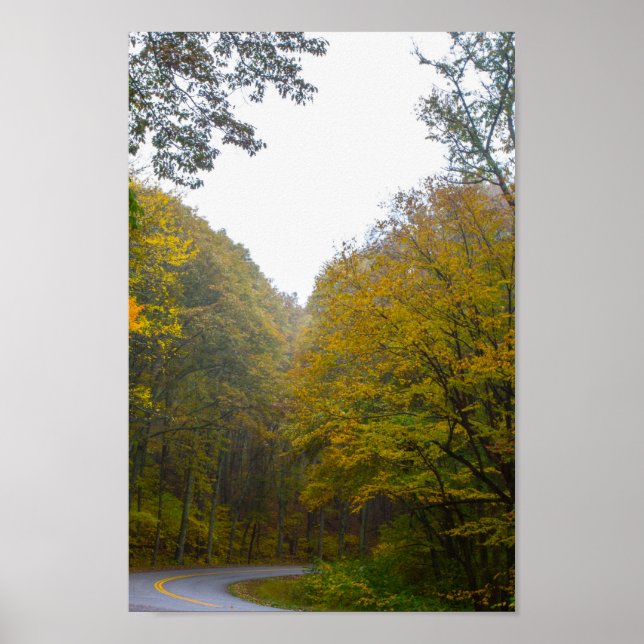 Blue Ridge Parkway in Fall, Virginia Poster (Front)
