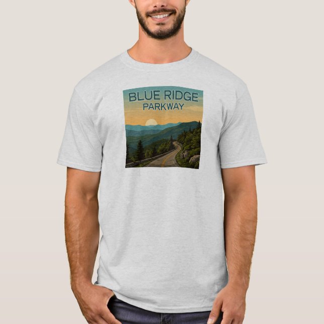 Blue Ridge Parkway Landscape T-Shirt (Front)