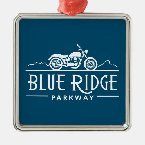 Blue Ridge Parkway Motorcycle Metal Ornament