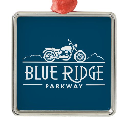 Blue Ridge Parkway Motorcycle Metal Ornament