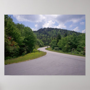 Blue Ridge Parkway Motorcycle Poster