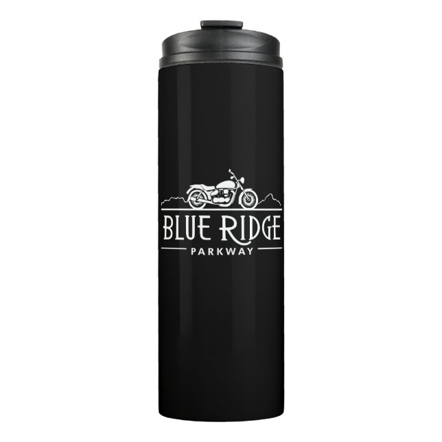 Blue Ridge Parkway Motorcycle Thermal Tumbler (Front)