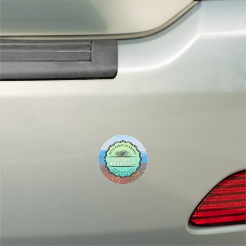 Blue Ridge Parkway Mountain Rider Car Magnet