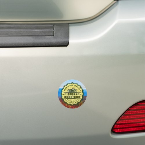Blue Ridge Parkway Mountain Rider Car Magnet