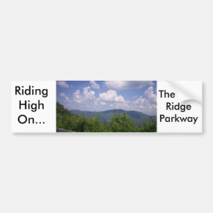 Blue Ridge Parkway Mountain View Bumper Sticker
