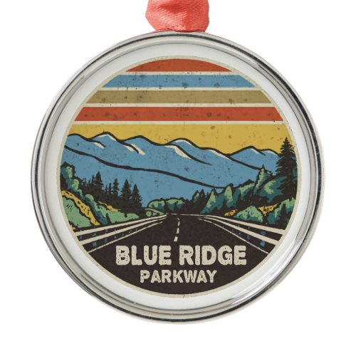 Blue Ridge Parkway Mountains Metal Ornament