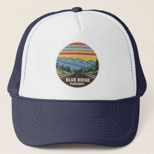 Blue Ridge Parkway Mountains Trucker Hat