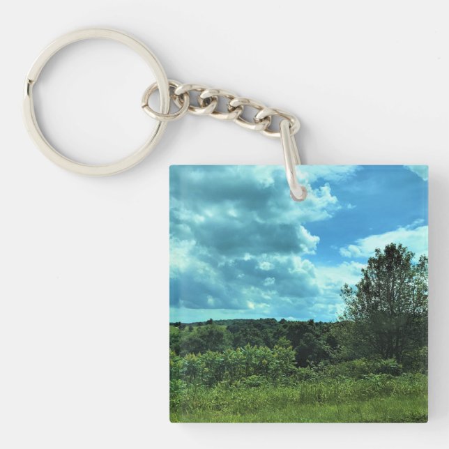Blue Ridge Parkway near Floyd, Virginia Keychain (Front)