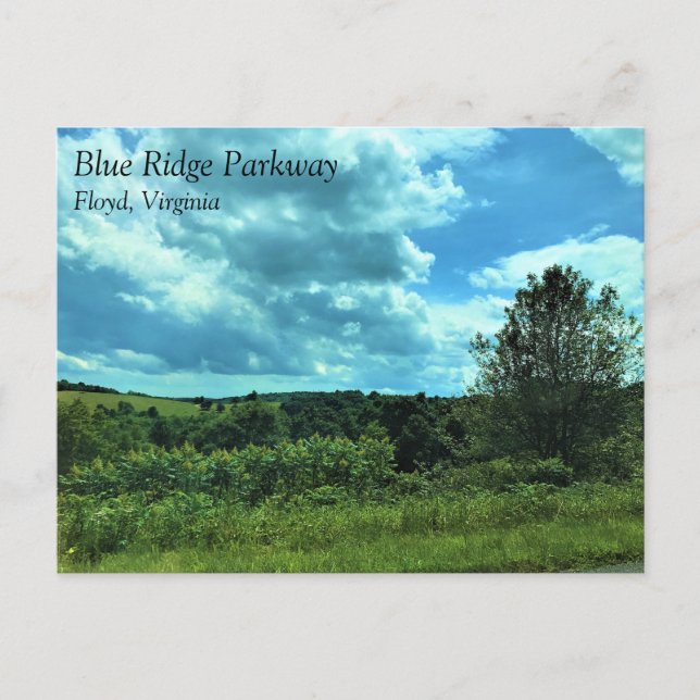Blue Ridge Parkway near Floyd, Virginia Postcard (Front)