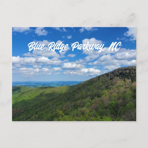 Blue Ridge Parkway North Carolina Mountains Spring Postcard