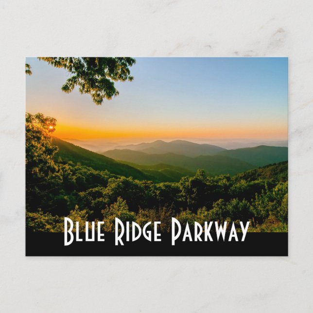 blue ridge parkway postcard (Front)