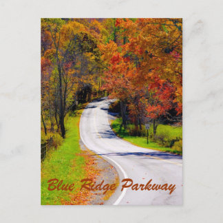 blue ridge parkway postcard