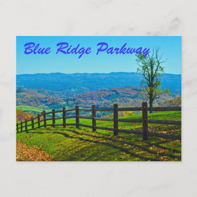 blue ridge parkway postcard (Front)