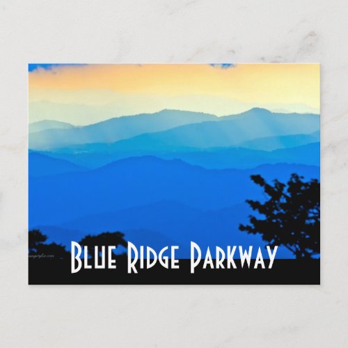 blue ridge parkway postcard