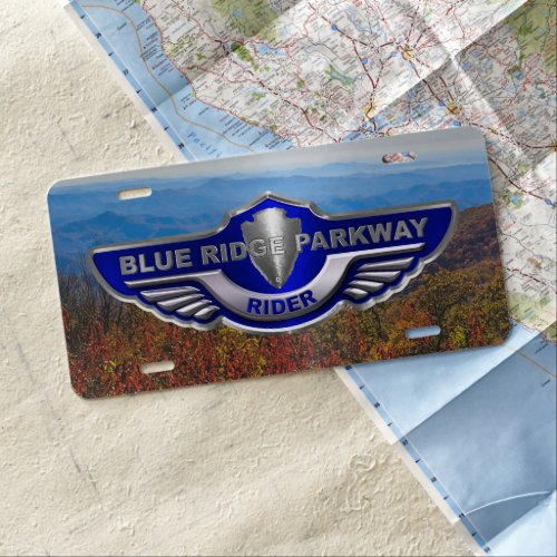 Blue Ridge Parkway Rider License Plate
