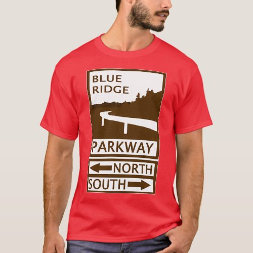 Blue Ridge Parkway Road Sign 1 T_Shirt