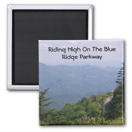 Blue Ridge Parkway Road with Mountains Magnet