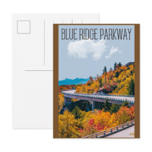 Blue Ridge Parkway Scenic Byway Virginia NC Postcard
