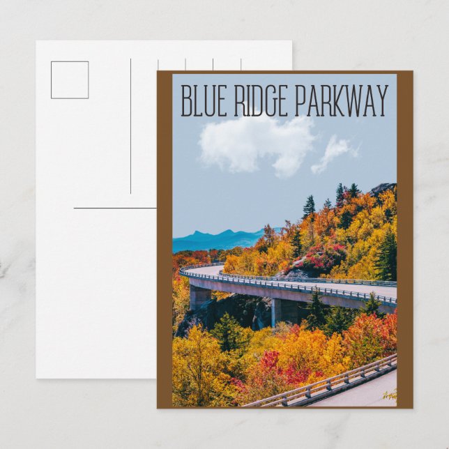 Blue Ridge Parkway Scenic Byway Virginia NC Postcard (Front/Back)