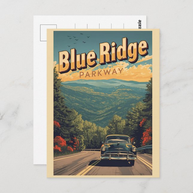   Blue Ridge Parkway Scenic Byway Virginia North C Postcard (Front/Back)