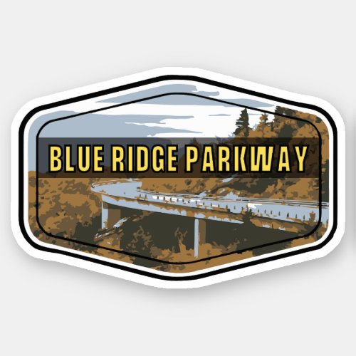   Blue Ridge Parkway Scenic Byway Virginia North C Sticker