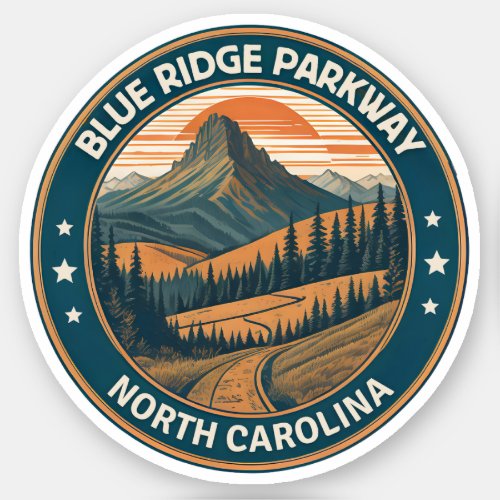 Blue Ridge Parkway Scenic Byway Virginia North C Sticker