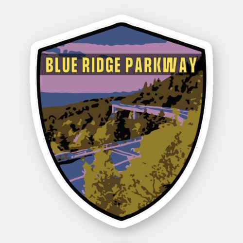   Blue Ridge Parkway Scenic Byway Virginia North C Sticker