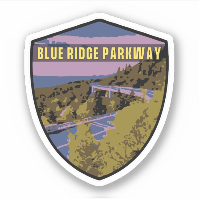   Blue Ridge Parkway Scenic Byway Virginia North C Sticker (Front)