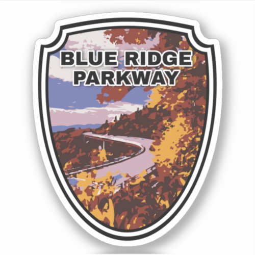   Blue Ridge Parkway Scenic Byway Virginia North C Sticker