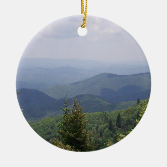 Blue Ridge Parkway Scenic Route Ceramic Ornament (Front)