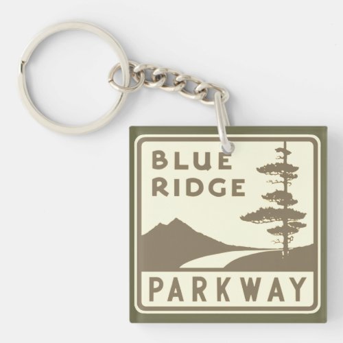 Blue Ridge Parkway shield Keychain